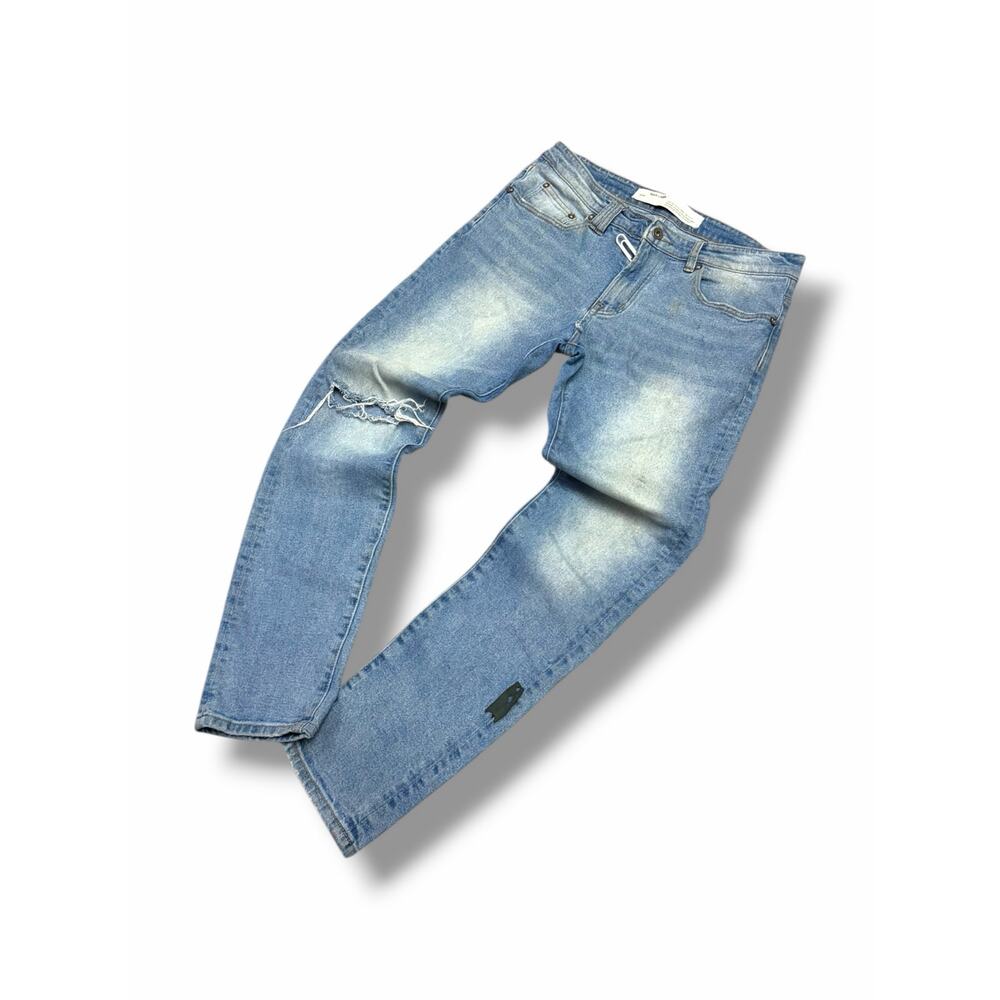 Off-White Paperclip Distressed Jeans | Size 32W